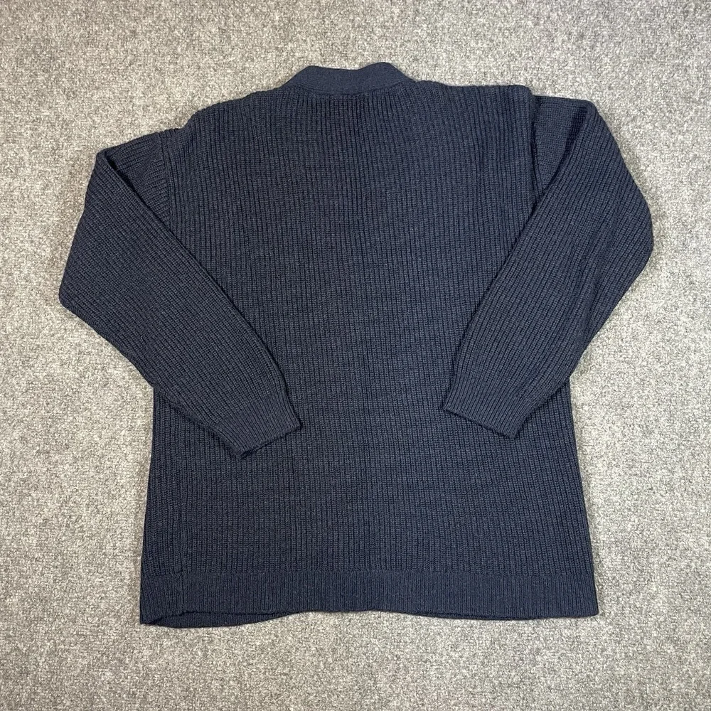 Orvis Cardigan Sweater Size Small Blue Wool Blend Button Up Casual Grandpa